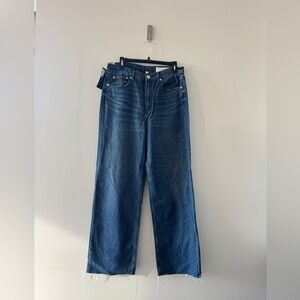 RAG & BONE NWT Logan Featherweight Wide Leg Jeans 28